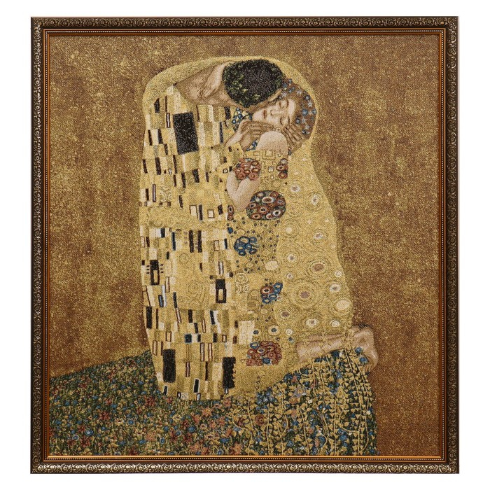 Гобеленовая картина Гобеленовая картина "Климт-Поцелуй" 76*68 см