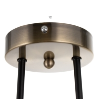 Люстра 2250/6 E27 40Вт черно-бронзовый 70х40х24 см BayerLux