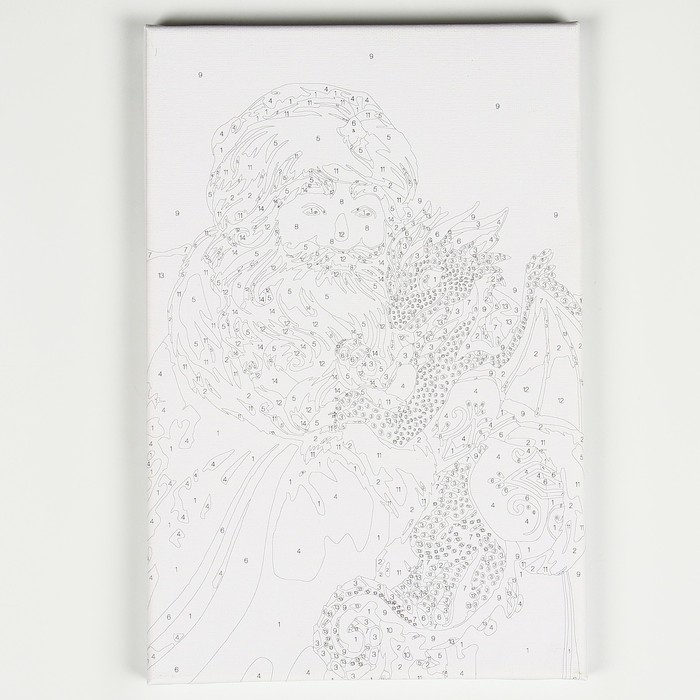 Картина по номерам на новый год на холсте с подрамником «Дедушка Мороз с драконом», 20 х 30 см Картина по номерам на новый год на холсте с подрамником «Дедушка Мороз с драконом», 20 х 30 см