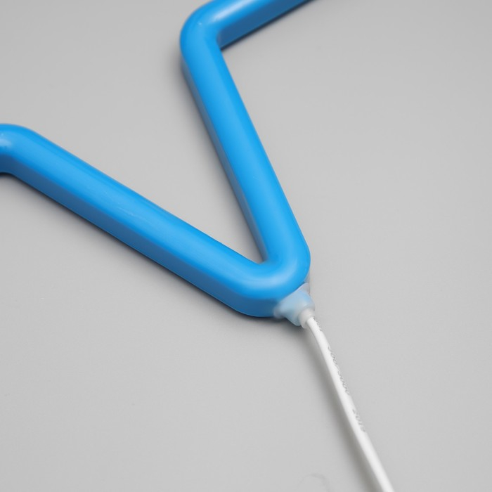 Светодиодная фигура «Звезда» 28 см, пластик, 220 В, свечение синее Светодиодная фигура «Звезда» 28 см, пластик, 220 В, свечение синее