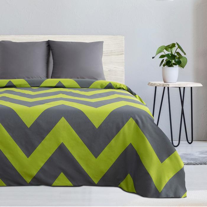 Постельное бельё Этель 2 сп «Зелёный шеврон» 175х215, 200х220, 70х70-2 шт Постельное бельё Этель 2 сп «Зелёный шеврон» 175х215, 200х220, 70х70-2 шт