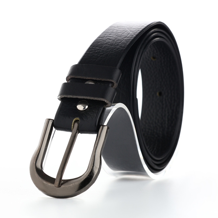 Ремень мужской, ширина 3 см, пряжка металл, цвет чёрный Ремень мужской, ширина 3 см, пряжка металл, цвет чёрный