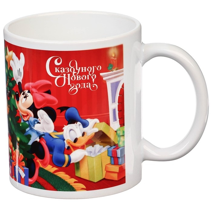 Кружка керамическая Кружка керамическая "С Новым годом!" 320 мл, Микки Маус