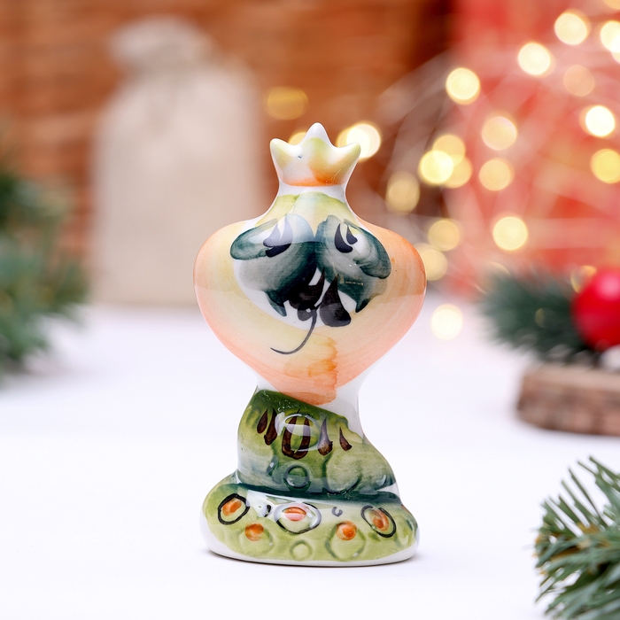 Новый год. Сувенир символ года кобра «Царевна», гжель, цвет Новый год. Сувенир символ года кобра «Царевна», гжель, цвет