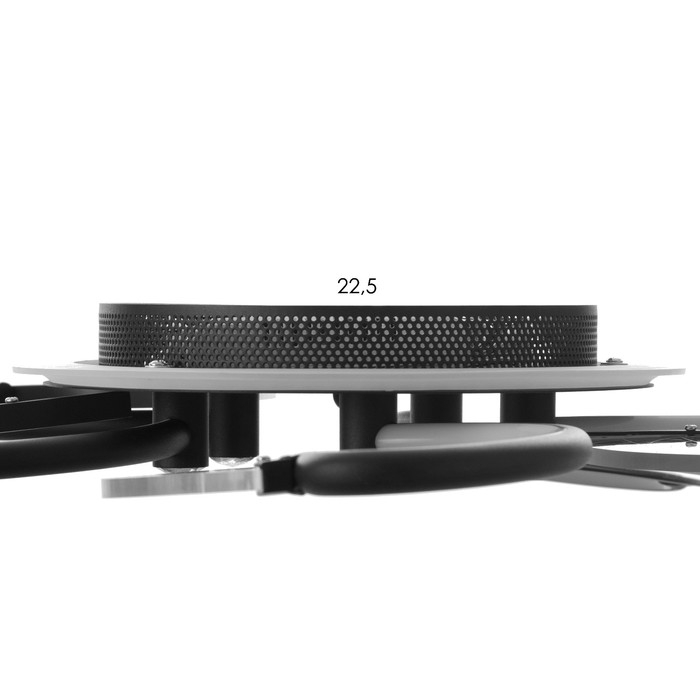 Люстра Люстра "Астрид" 5хLED 110Вт 3000-6000К RGB черный 65х65х8см