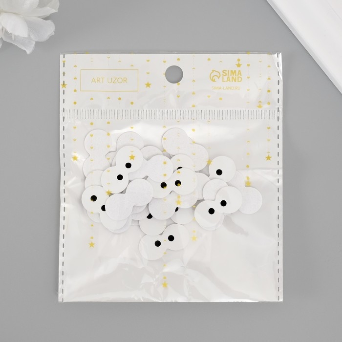 Декор для творчества кожзам Декор для творчества кожзам "Глазки" набор 25 шт 2,3х1,2 см