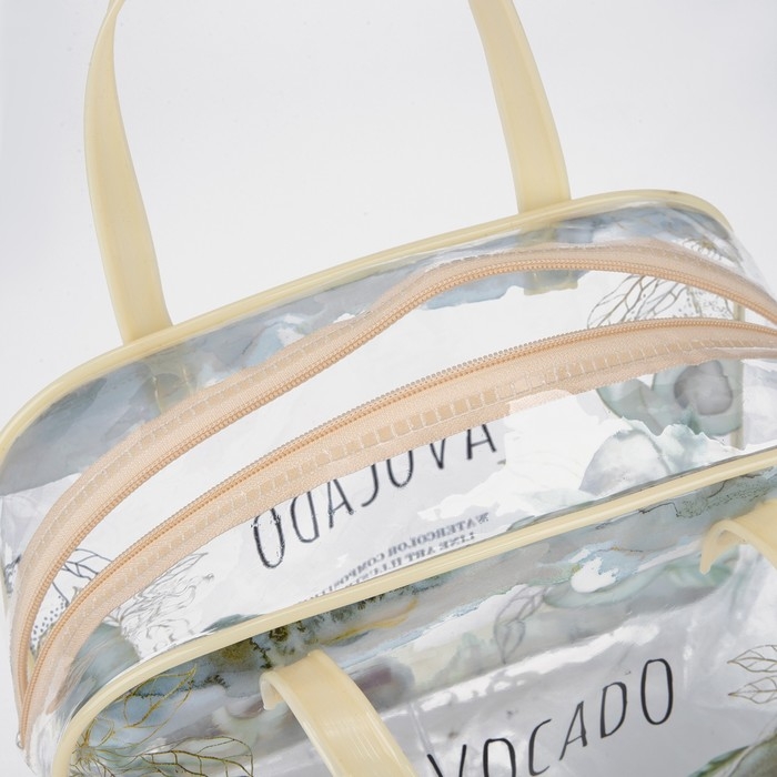 Косметичка на молнии, цвет бежевый Косметичка на молнии, цвет бежевый