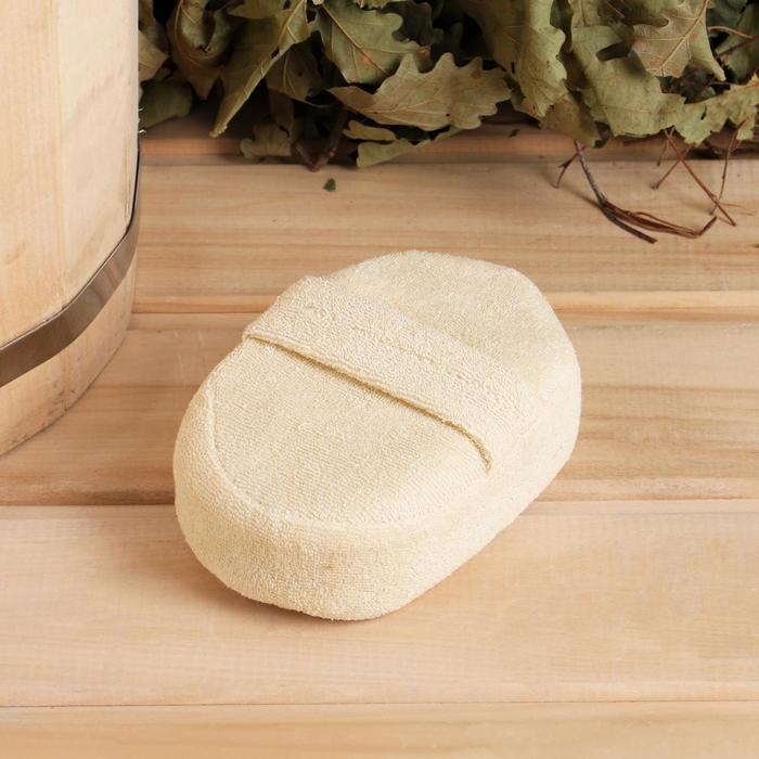 Мочалка банная Мочалка банная "Объемный овал", крапива