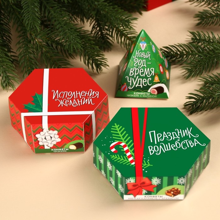 Новогодний подарочный набор конфет в подарочной коробке «Новый год – время чудес», 250 г. Новогодний подарочный набор конфет в подарочной коробке «Новый год – время чудес», 250 г.