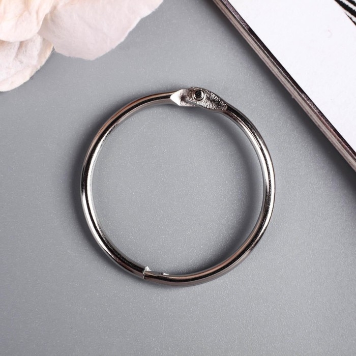 Кольца для творчества (фотоальбомов) Кольца для творчества (фотоальбомов) "Серебро" внутр. d= 3 см внешн. d=3,4 см н-р 10 шт