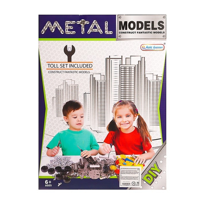 Конструктор металлический «Кран», 523 детали Конструктор металлический «Кран», 523 детали