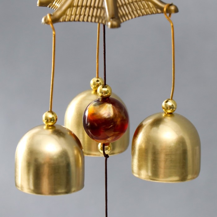 Музыка ветра металл Музыка ветра металл "Звезда" песочная 4 колокольчика 43х6 см