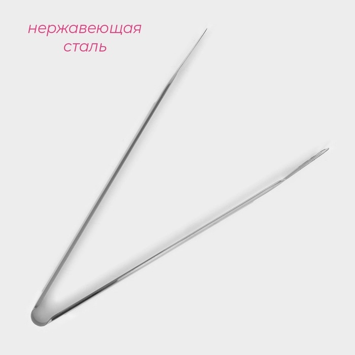 Щипцы кухонные Доляна «Лопатка», 304 сталь, 33,5 см, цвет серебристый Щипцы кухонные Доляна «Лопатка», 304 сталь, 33,5 см, цвет серебристый