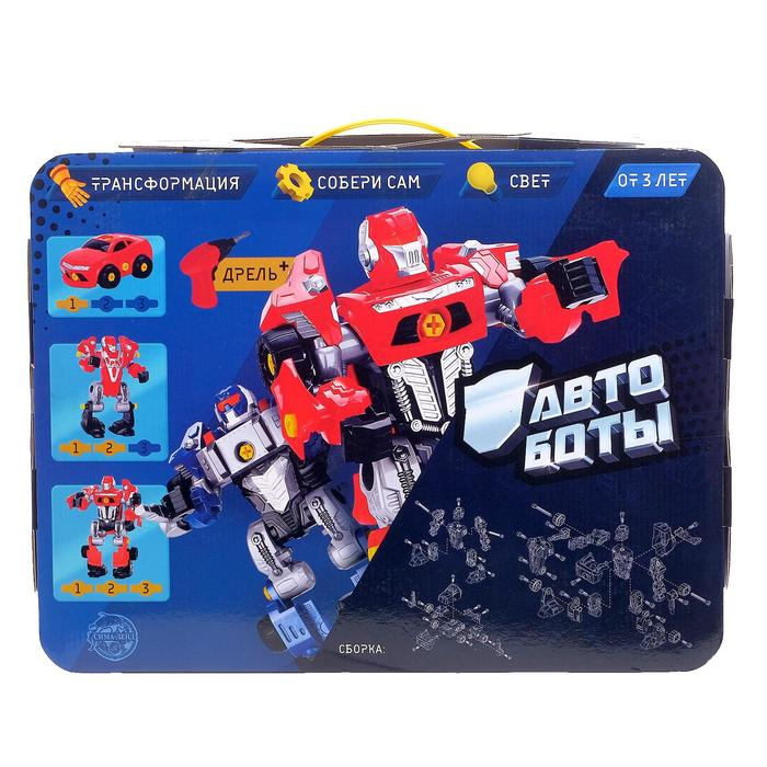 Конструктор-машина «Мега робот», 3 в 1, со световым шуруповёртом, работает от батареек Конструктор-машина «Мега робот», 3 в 1, со световым шуруповёртом, работает от батареек