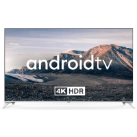 Телевизор QLED Hyundai 75" H-LED75QBU7500 Android TV Frameless черный/серебристый 4K Ultra