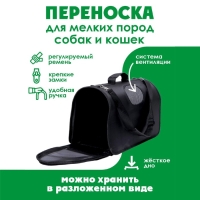 Сумка - переноска раскладная «Бро не багаж» 43х27х20 см