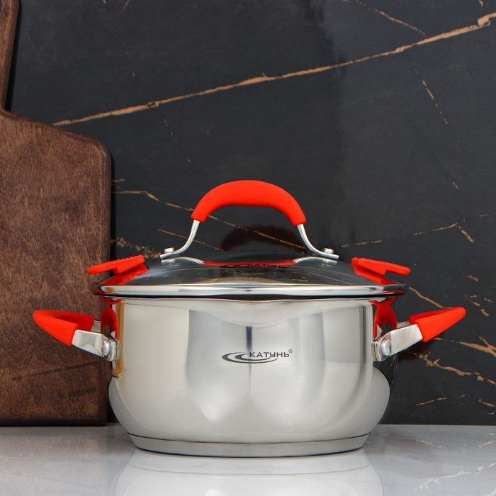 Кастрюля «Аврора», 3 л, d=20 см, капсульное дно, индукция Кастрюля «Аврора», 3 л, d=20 см, капсульное дно, индукция