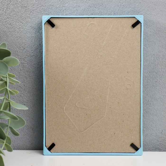 Фоторамка пластик L-4 10х15 см, голубой Фоторамка пластик L-4 10х15 см, голубой