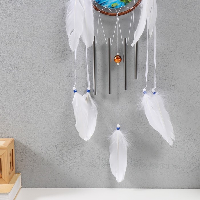 Ловец снов с музыкой ветра Ловец снов с музыкой ветра "Дельфины" 4 трубки 70х15,7х2 см