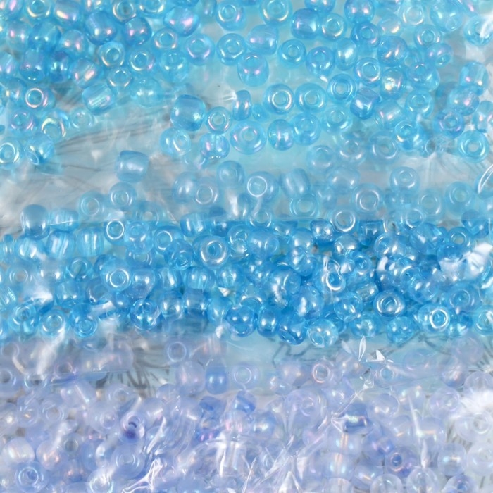 Бисер круглый 6/0  Бисер круглый 6/0 "Облака" перламутр 6 цветов х 20 гр 20х8 см