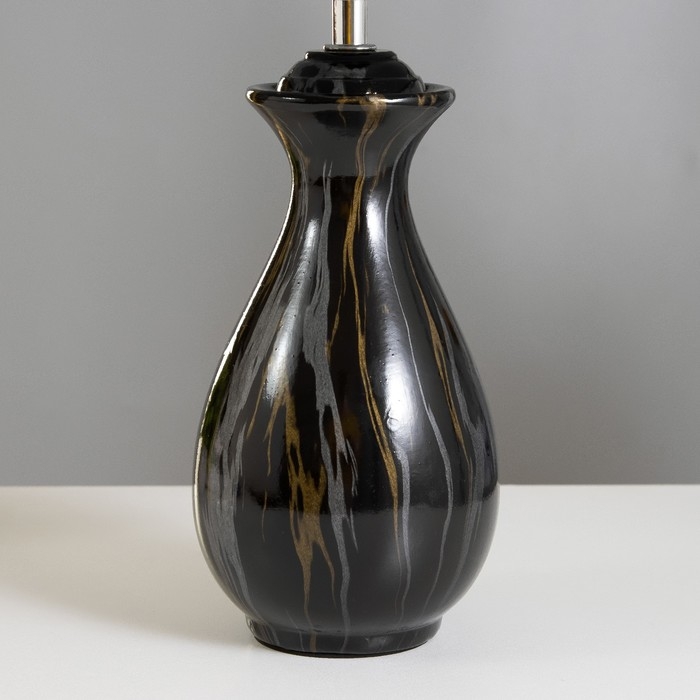 Настольная лампа Настольная лампа "Лилиан" Е27 40Вт черный 25х25х42см RISALUX