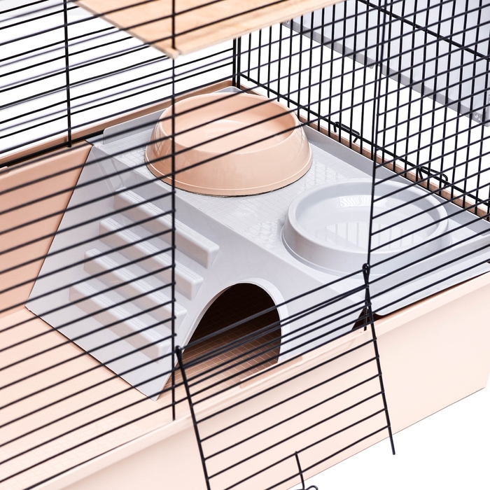 Клетка для шиншиллы Клетка для шиншиллы "Пижон" №19, разборная, 58 х 40 х 49, бежевая