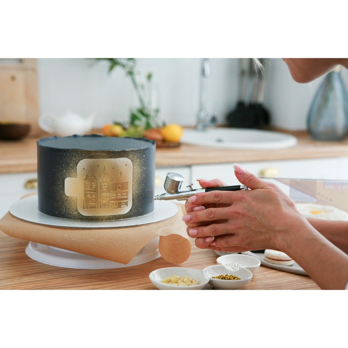 Кондитерский аэрограф для декорирования HD-130, диаметр сопла 0,3 мм Кондитерский аэрограф для декорирования HD-130, диаметр сопла 0,3 мм