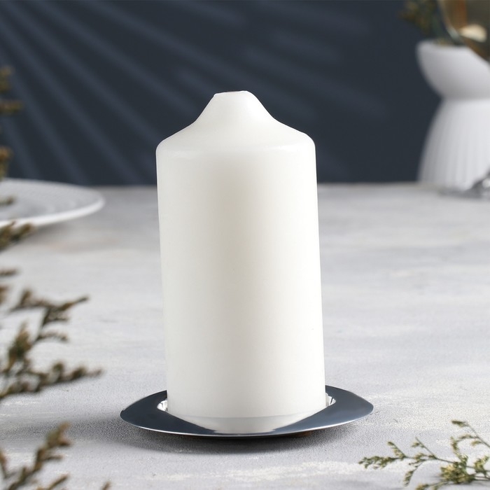 Подсвечник Подсвечник "Чашка 110" металл на одну свечу, 11х11 см, хром