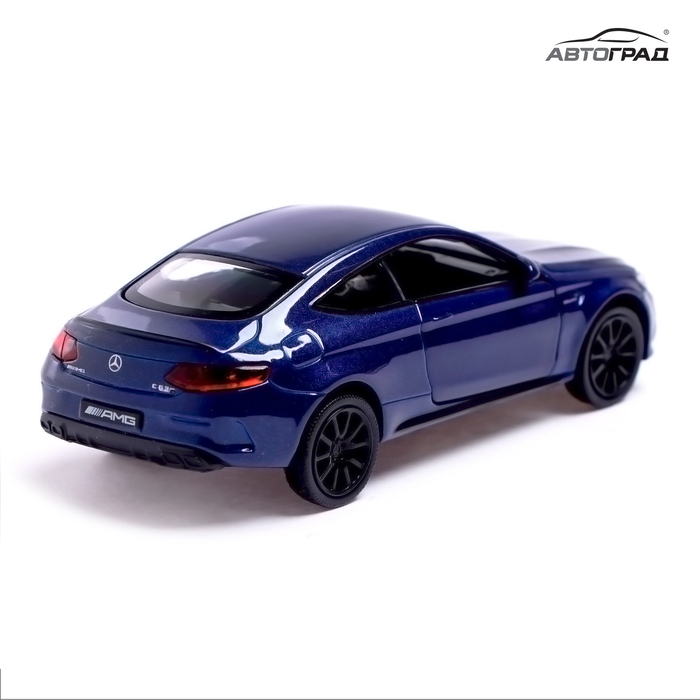 Машина металлическая MERCEDES-AMG C63 S COUPE, 1:32, открываются двери, инерция, цвет синий Машина металлическая MERCEDES-AMG C63 S COUPE, 1:32, открываются двери, инерция, цвет синий
