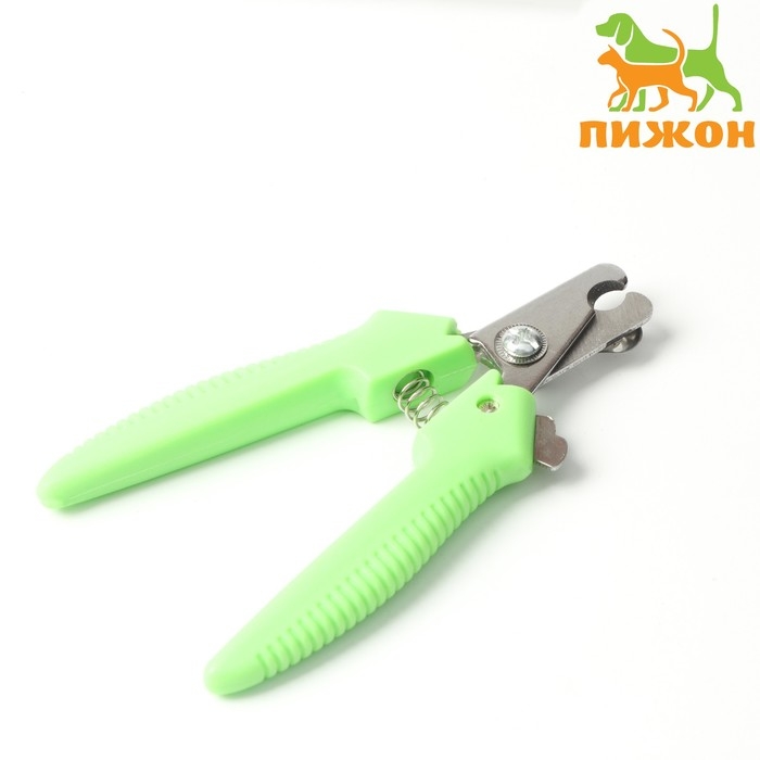 Когтерез боковой малый с прямыми ручками, отверстие 9 мм, зелёный Когтерез боковой малый с прямыми ручками, отверстие 9 мм, зелёный