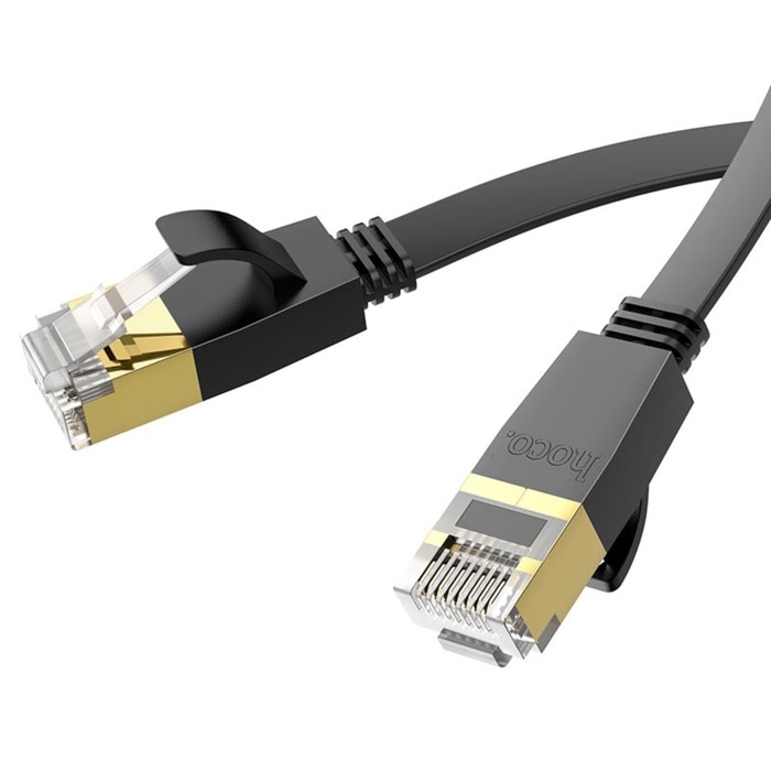 Патч-корд Hoco US07 Gigabit Ethernet, UTP 6е кат., RJ-45(m)-RJ-45(m), 5 м, чёрный Патч-корд Hoco US07 Gigabit Ethernet, UTP 6е кат., RJ-45(m)-RJ-45(m), 5 м, чёрный