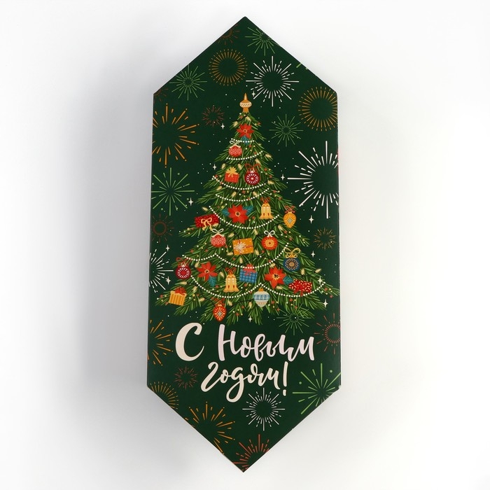 Подарочная коробка - конфета новогодняя складная «Новогодняя ёлка», 18 х 28 х 10 см, Новый год Подарочная коробка - конфета новогодняя складная «Новогодняя ёлка», 18 х 28 х 10 см, Новый год