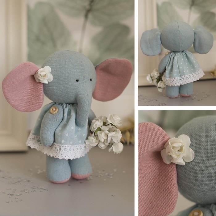 Набор для шитья игрушки-малютки «Слонёнок Тереза», 17 см Набор для шитья игрушки-малютки «Слонёнок Тереза», 17 см