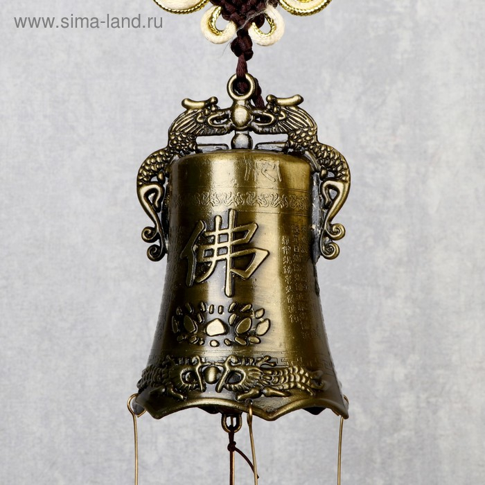 Музыка ветра металл Музыка ветра металл "Будда" 8 колокольчиков 60 см