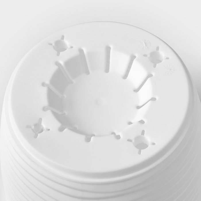 Горшок с поддоном «Дюна», 1,7 л, цвет белый