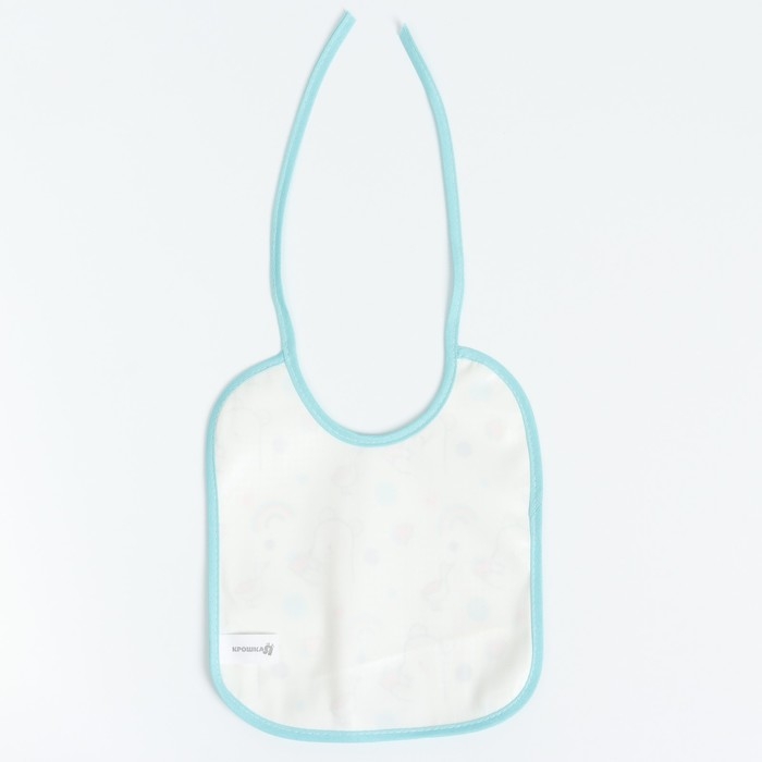 Набор детских слюнявчиков Крошка Я, 3 шт. + подарок, 20х17 см., цвет бирюзовый, розовый, серый Набор детских слюнявчиков Крошка Я, 3 шт. + подарок, 20х17 см., цвет бирюзовый, розовый, серый