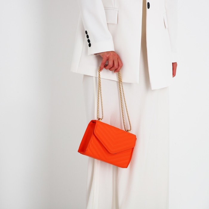 Сумка-мессенджер на молнии, цвет оранжевый Сумка-мессенджер на молнии, цвет оранжевый