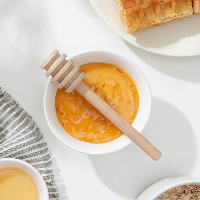 Ложка для мёда, 14 см, бук, в упаковке с подвесом Ложка для мёда, 14 см, бук, в упаковке с подвесом