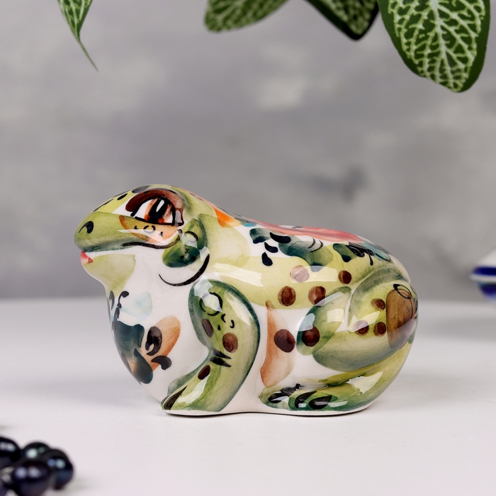 Сувенир Сувенир "Жаба Долли", гжель, цветная