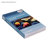Пастель масляная, набор 12 цветов, Гамма "Студия", d-8мм, l-65мм, в картонной коробке