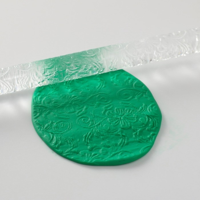 Скалка для творчества акрил Скалка для творчества акрил "Летний узор" 16х1 см