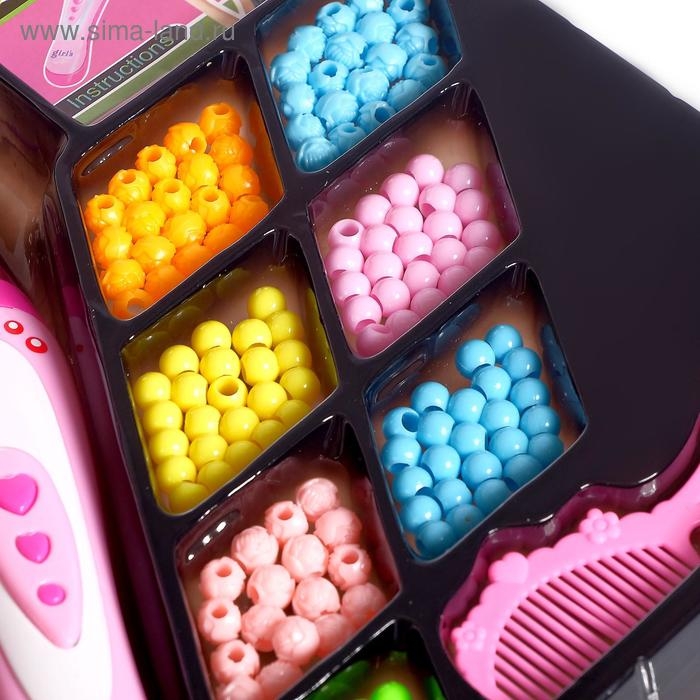 Набор парикмахера с аксессуарами для волос + 2 аппарата для плетения Набор парикмахера с аксессуарами для волос + 2 аппарата для плетения