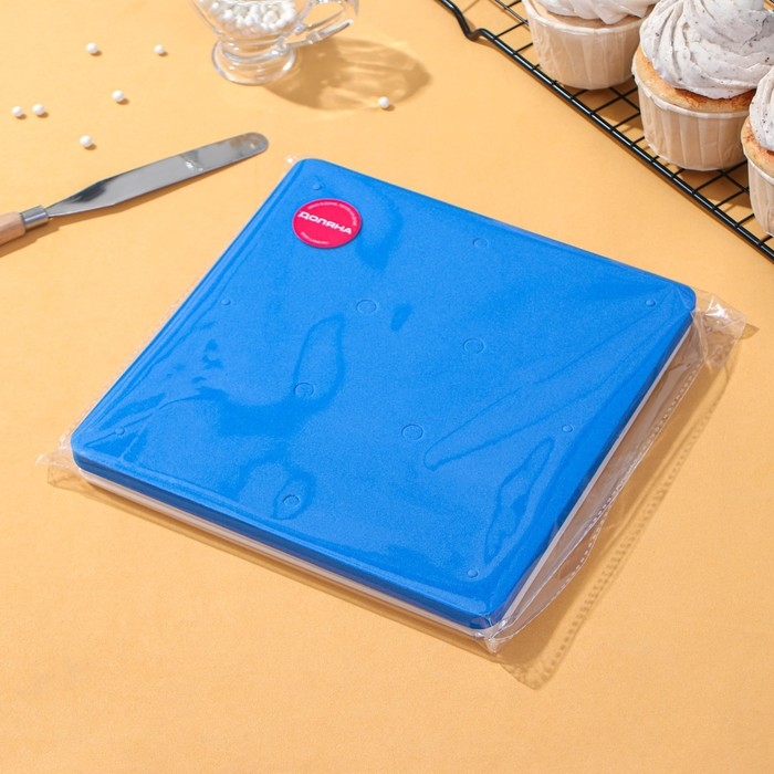 Набор матов для моделирования и сушки цветов из мастики Доляна, 20×20×3,5 см, 2 шт, цвет белый, синий Набор матов для моделирования и сушки цветов из мастики Доляна, 20×20×3,5 см, 2 шт, цвет белый, синий