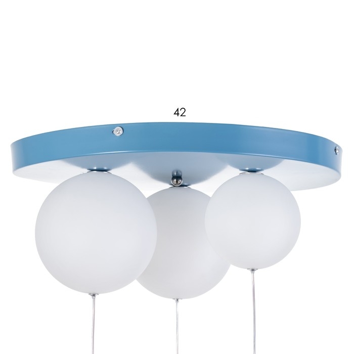 Люстра Люстра "Бабочки" 3хЕ27 40Вт LED синий 40х40х60см