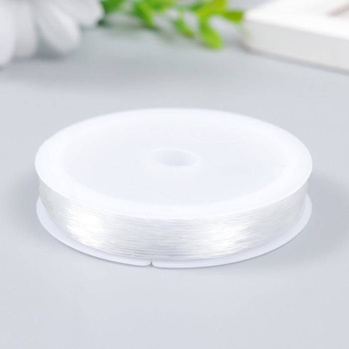 Нить силиконовая для бисера  Нить силиконовая для бисера "Astra" 0,6 мм, 25 м, прозрачный матовый