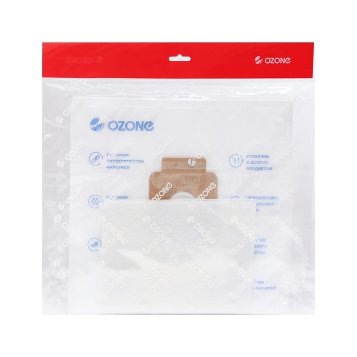 Мешок-пылесборник XXL-59 Ozone синтетические для пылесоса, 12 шт + 2 микрофильтра Мешок-пылесборник XXL-59 Ozone синтетические для пылесоса, 12 шт + 2 микрофильтра