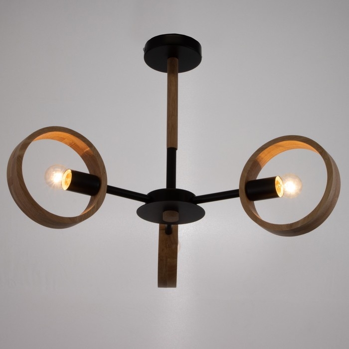 Люстра 1057/3BK E27 60Вт черный 70х70х55 см BayerLux