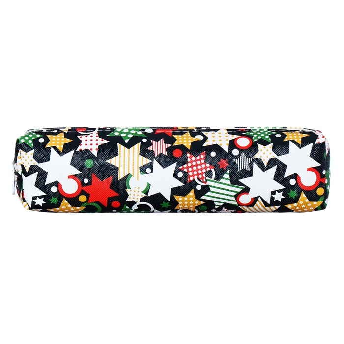 Пенал школьный на молнии Calligrata Пенал школьный на молнии Calligrata "Звезды", черный