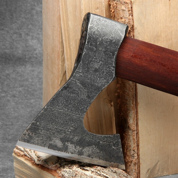 Топор охотничий кованый ТУНДРА ПРОФИ, топорище высшего сорта Топор охотничий кованый ТУНДРА ПРОФИ, топорище высшего сорта "дуб" воск, с чехлом, 1200 г