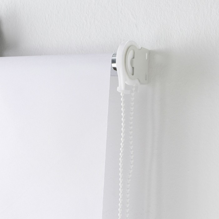 Штора рулонная &laquo;Механика&raquo;, 60&times;180 см (с учётом креплений 3,5 см), цвет белый